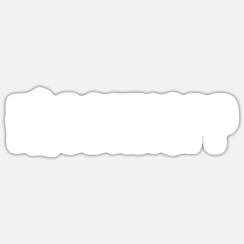 Fischkopp - Sticker Größe S (10 x 10 cm) - Mattweiß