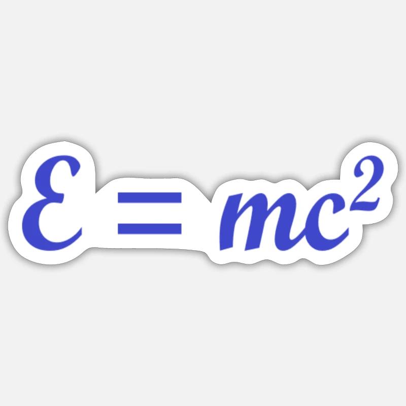 e ist gleich mc2 Sticker Größe S (10 x 10 cm)