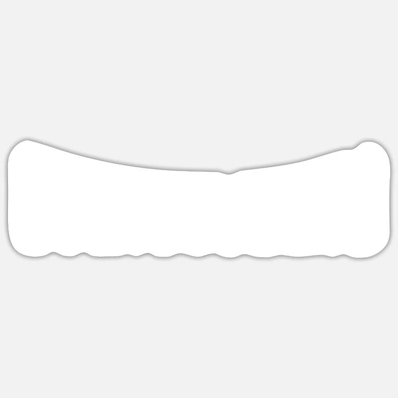 Écrasé - Sticker taille S (10 x 10 cm) - blanc mat