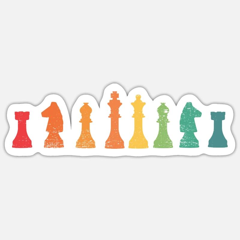 Chess Player Chess Master Chess Sticker size S (10 x 10 cm)
