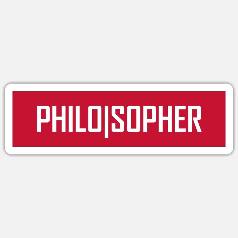 Philosopher Sticker Größe S (10 x 10 cm)