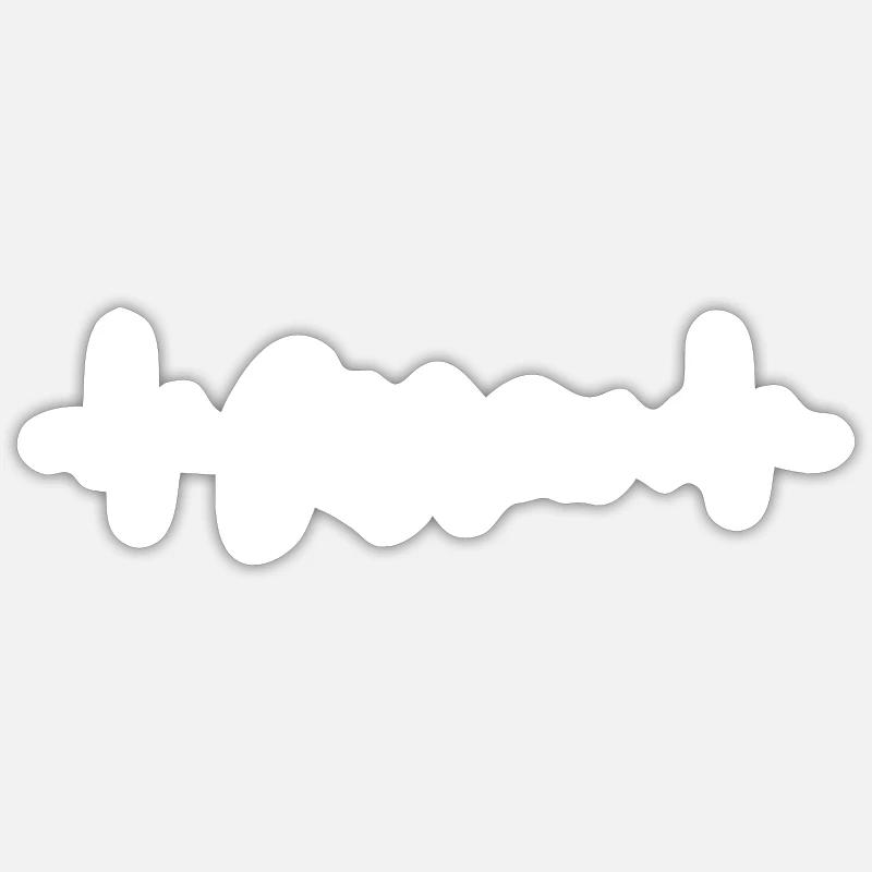 ECG Güstrow - Sticker size S (10 x 10 cm) - white matte