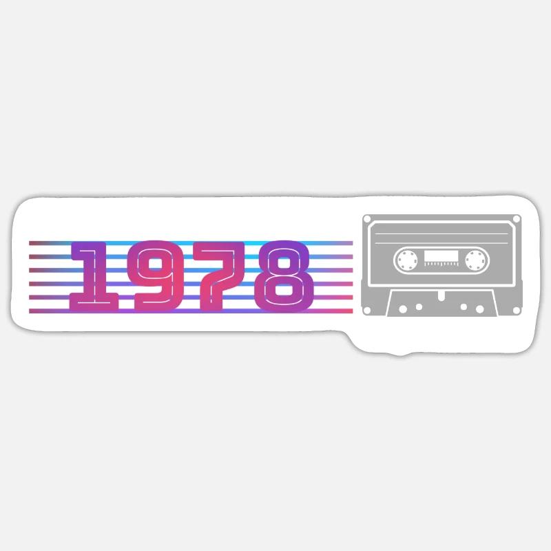 Génération analogique - Sticker taille S (10 x 10 cm) - blanc mat
