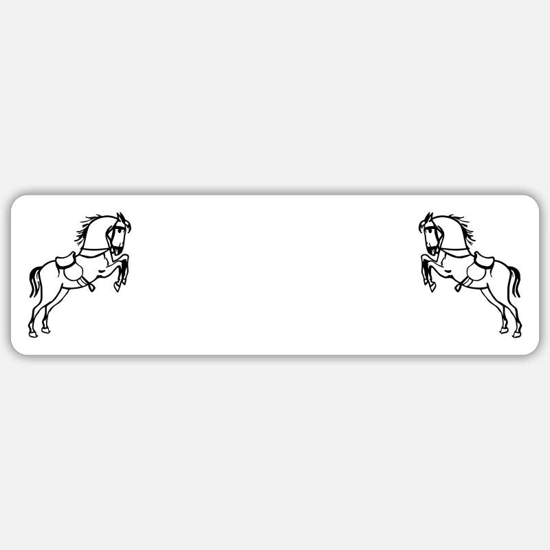 Pferde - Sticker Größe S (10 x 10 cm) - Mattweiß