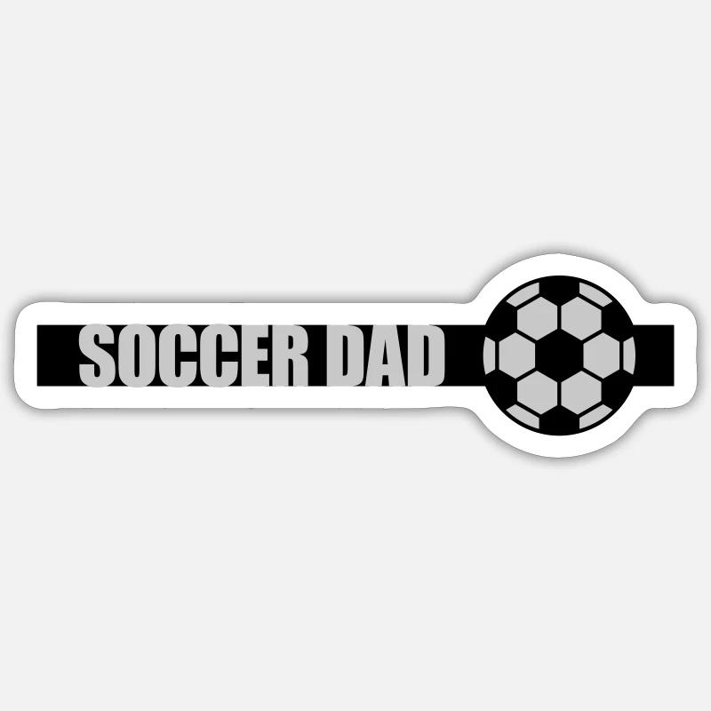 Bar Soccer Dad Logo - Sticker taille S (10 x 10 cm) - blanc mat