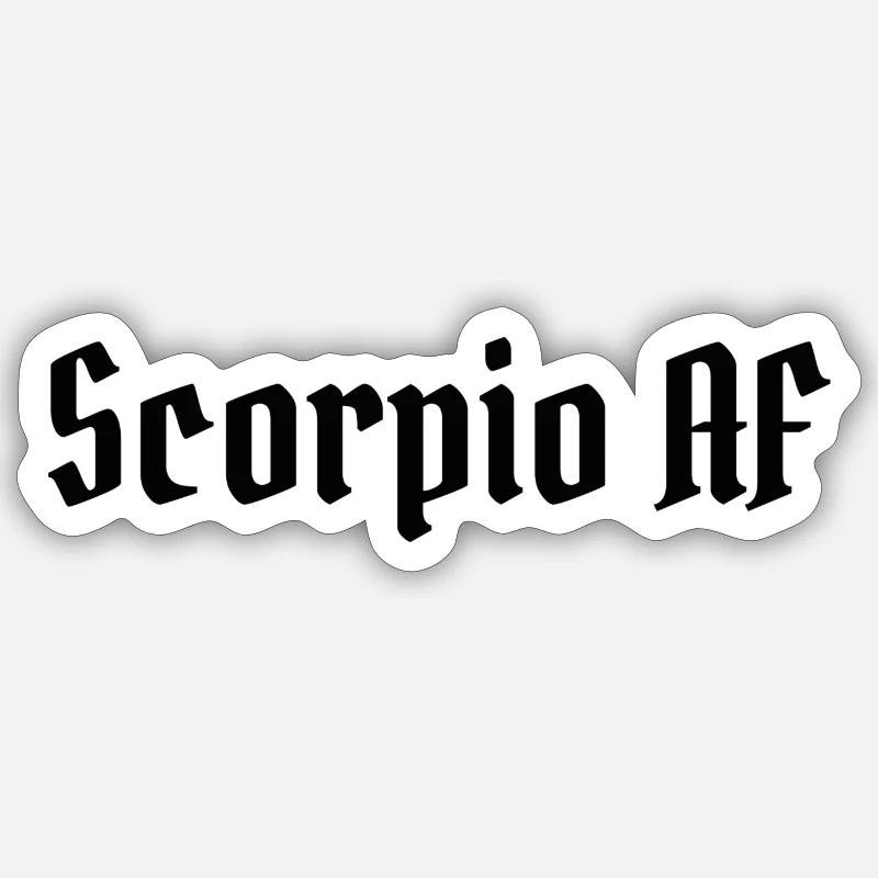 Sternzeichen Skorpion Sticker Größe S (10 x 10 cm)