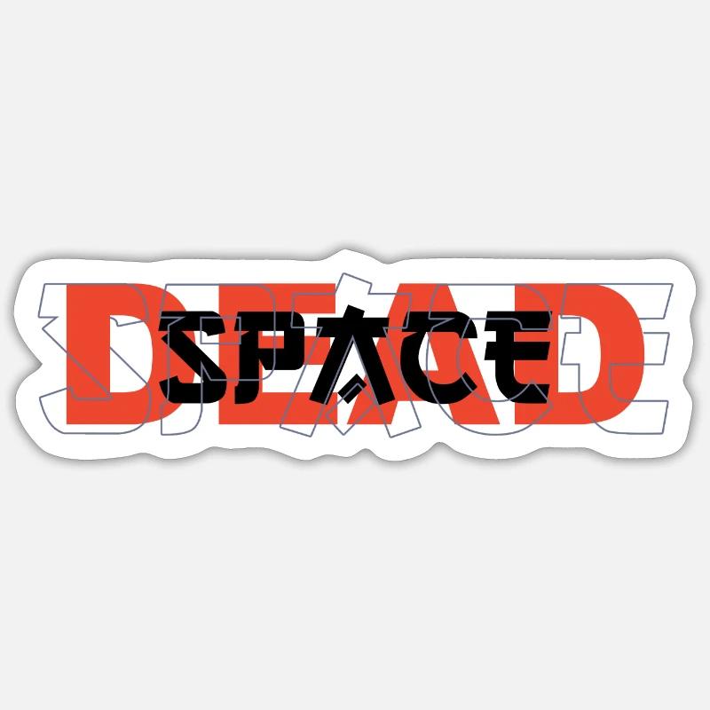 DEAD SPACE - Sticker taille S (10 x 10 cm) - blanc mat