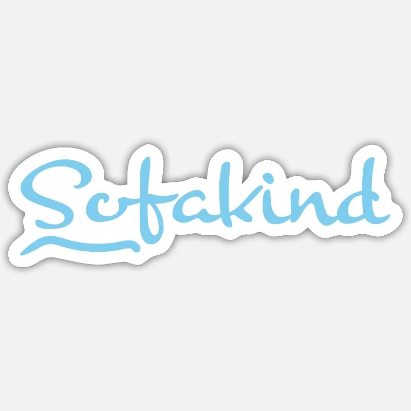 Couch chillen Sticker Größe S (10 x 10 cm)