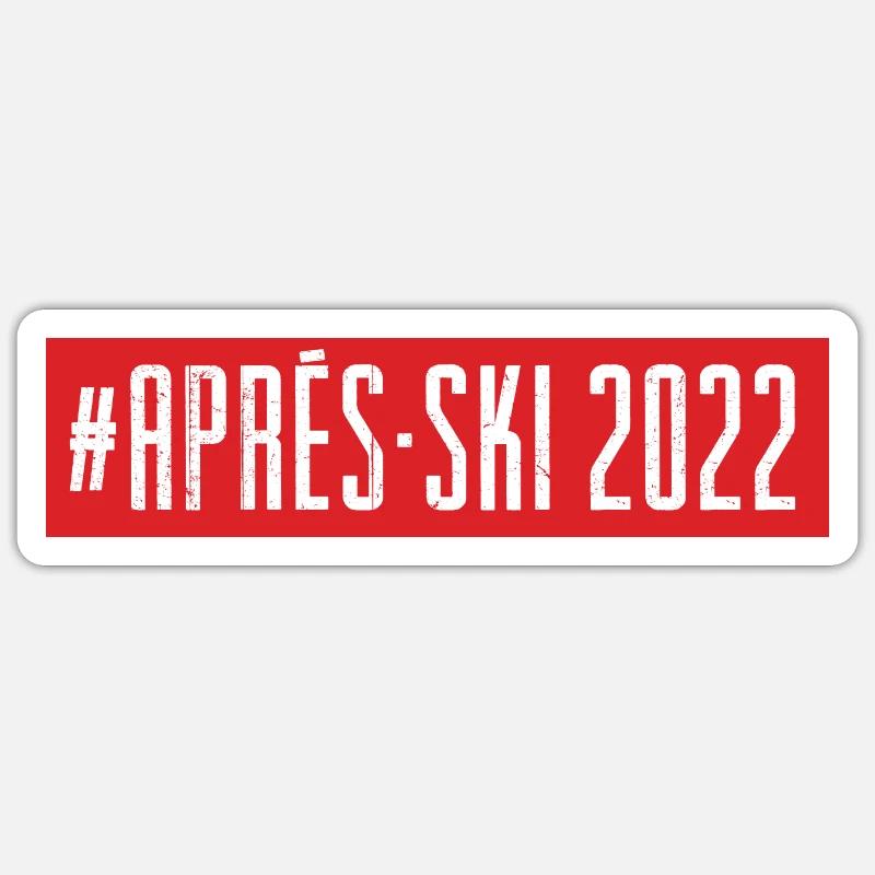 Apres Ski 2022 - Sticker size S (10 x 10 cm) - white matte