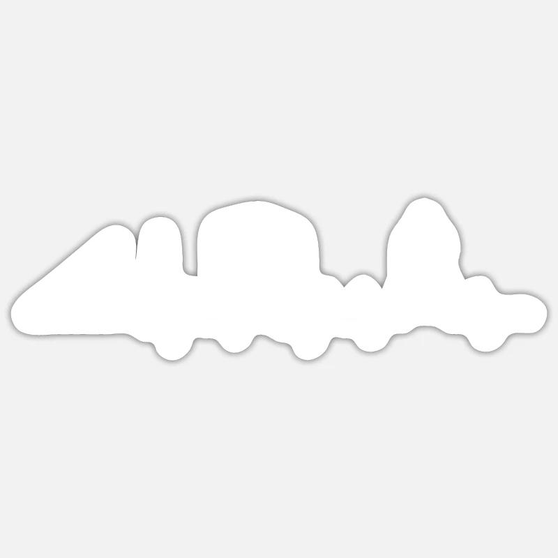 Architecte Art Architecture Designer - Sticker taille S (10 x 10 cm) - blanc mat