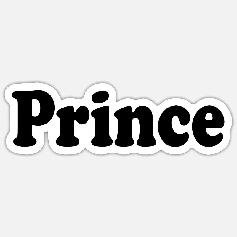 Prince - Sticker taille S (10 x 10 cm) - blanc mat