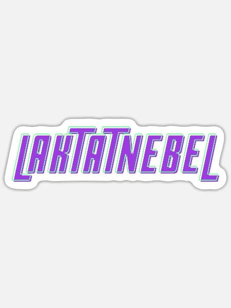 Laktatnebel - Sticker Größe S (10 x 10 cm) - Mattweiß