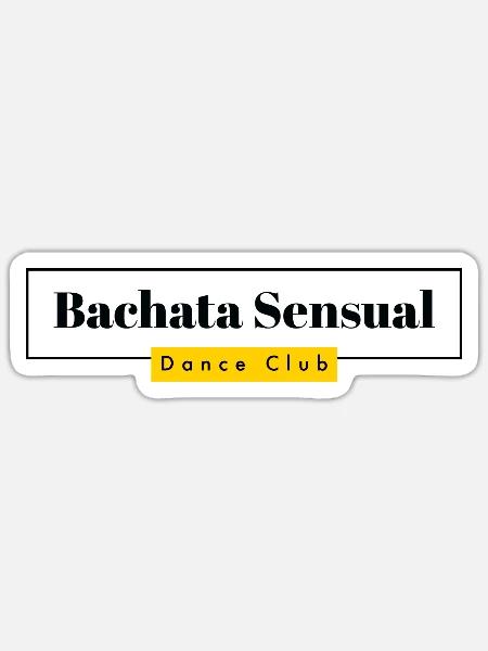 Bachata Sensual Dance Club - Sticker Größe S (10 x 10 cm) - Mattweiß