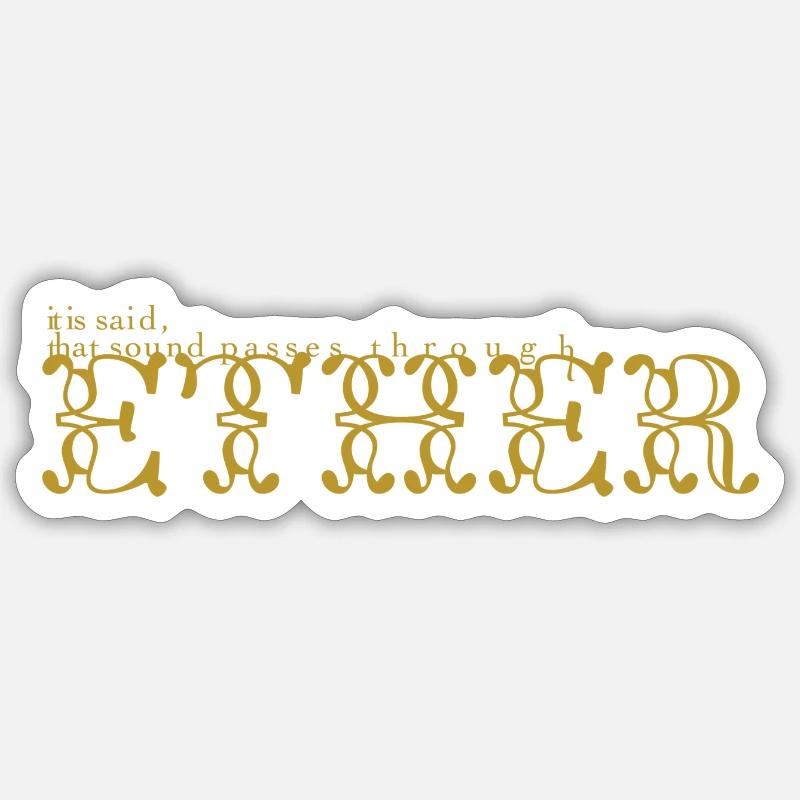 ETHER Sticker size S (10 x 10 cm)
