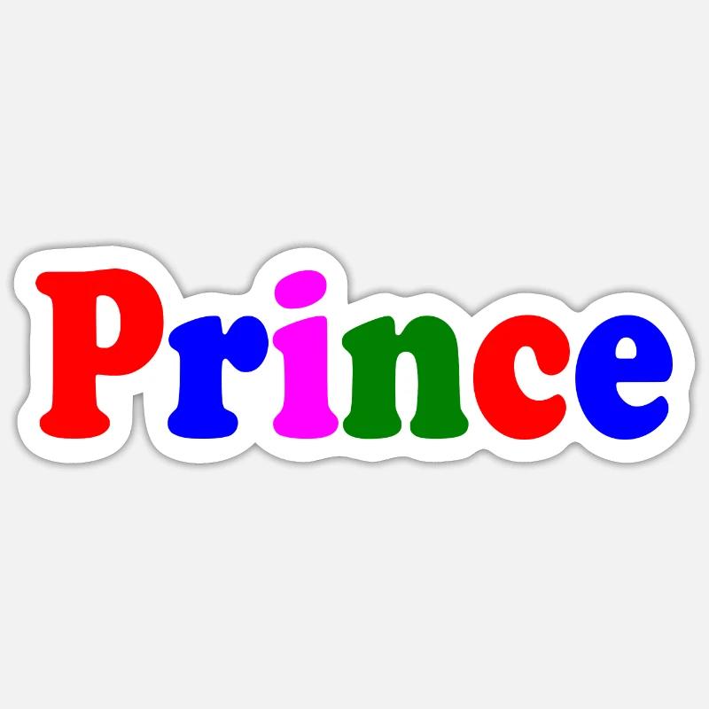 Prince - Sticker Größe S (10 x 10 cm) - Mattweiß