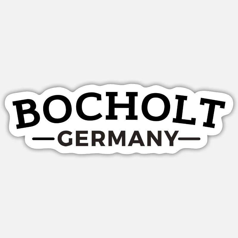 Bocholt Heimat Germany Geschenkidee - Sticker Größe S (10 x 10 cm) - Mattweiß