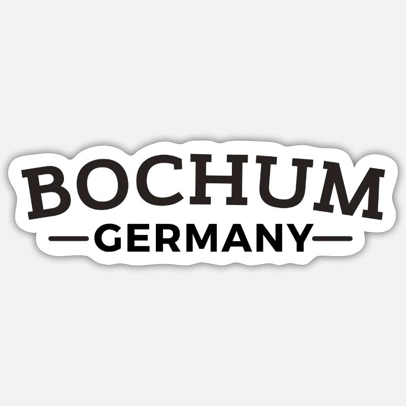 Bochum Germany Heimat Geschenkidee - Sticker Größe S (10 x 10 cm) - Mattweiß