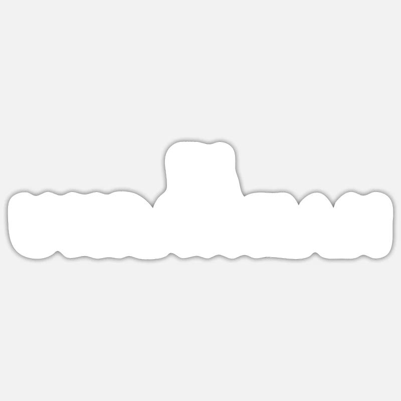Im ukrainian - Sticker taille S (10 x 10 cm) - blanc mat