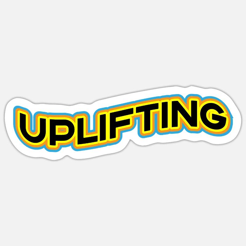 Uplifting Trance Retro Wave Sticker size S (10 x 10 cm)