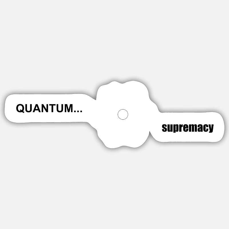 Suprématie quantique - Sticker taille S (10 x 10 cm) - blanc mat