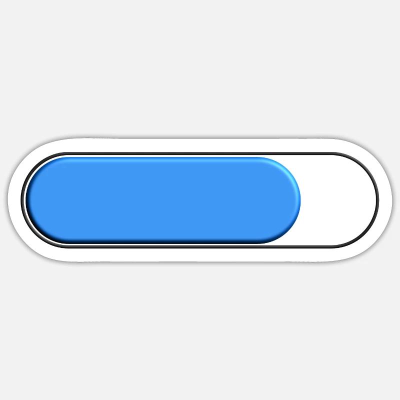 Gauge Petite bleu (loading) Sticker size S (10 x 10 cm)