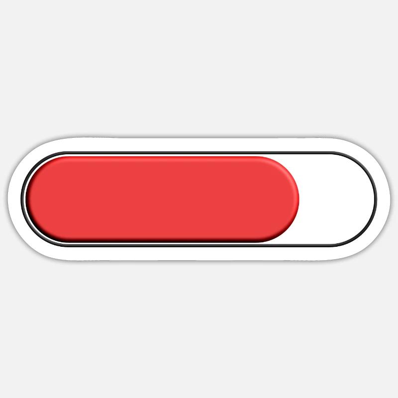 Small red gauge (loading) Sticker size S (10 x 10 cm)