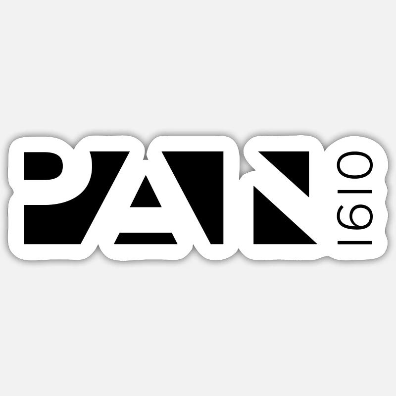 Pan1610 Logo white - Sticker Größe S (10 x 10 cm) - Mattweiß