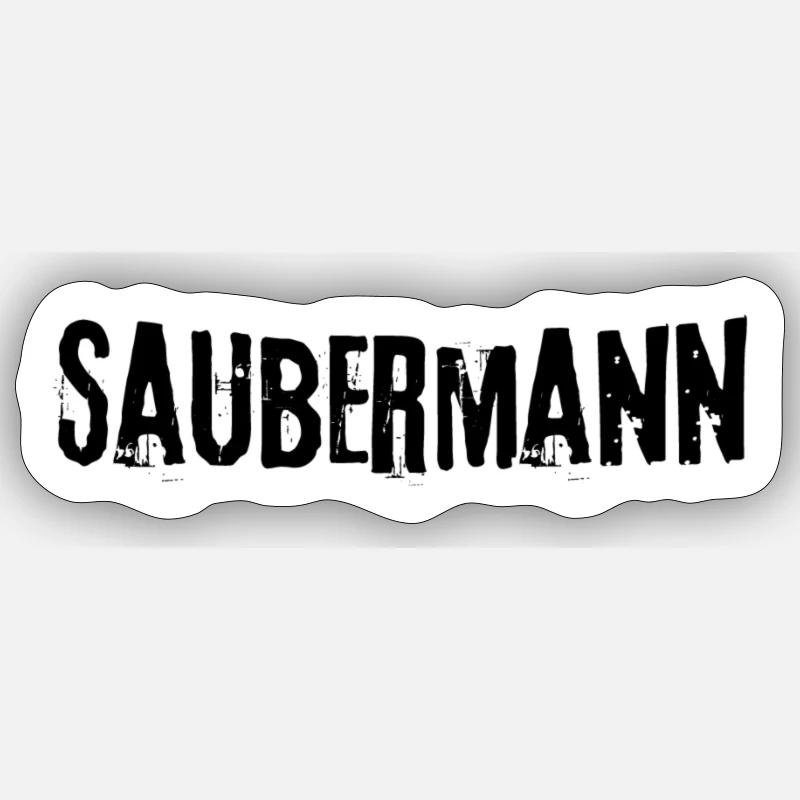 Saubermann Sticker Größe S (10 x 10 cm)
