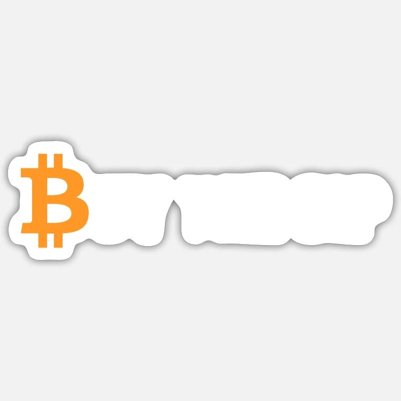 Bitcoin Crypto Vintage Dip Statement Sticker size S (10 x 10 cm)