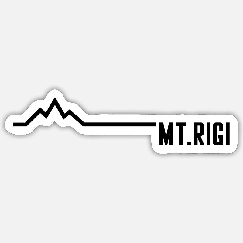 MT RIGI - Sticker taille S (10 x 10 cm) - blanc mat