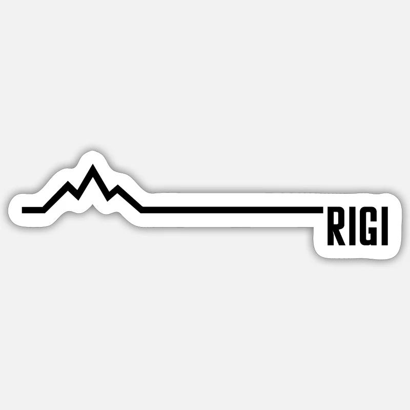 RIGI - Sticker taille S (10 x 10 cm) - blanc mat