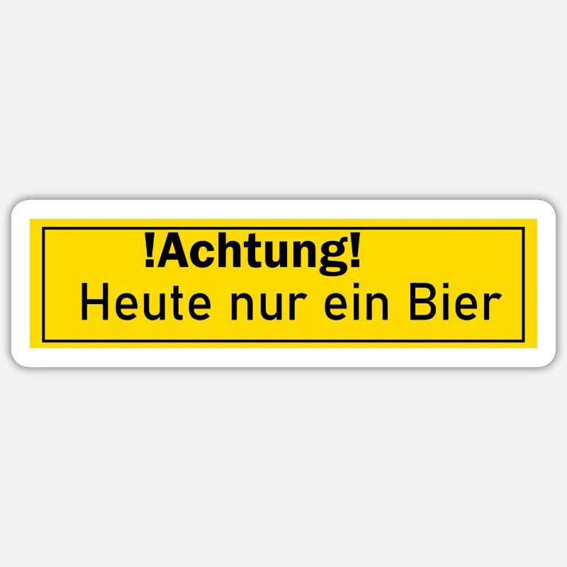 Bier Biertrinker Alkohol Geschenk Geschenkidee Sticker Größe S (10 x 10 cm)