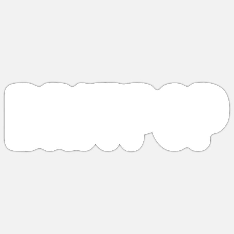 BRITPOP - Sticker taille S (10 x 10 cm) - blanc mat