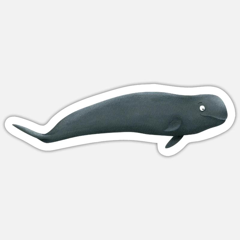 pilot whale - Sticker size S (10 x 10 cm) - white matte