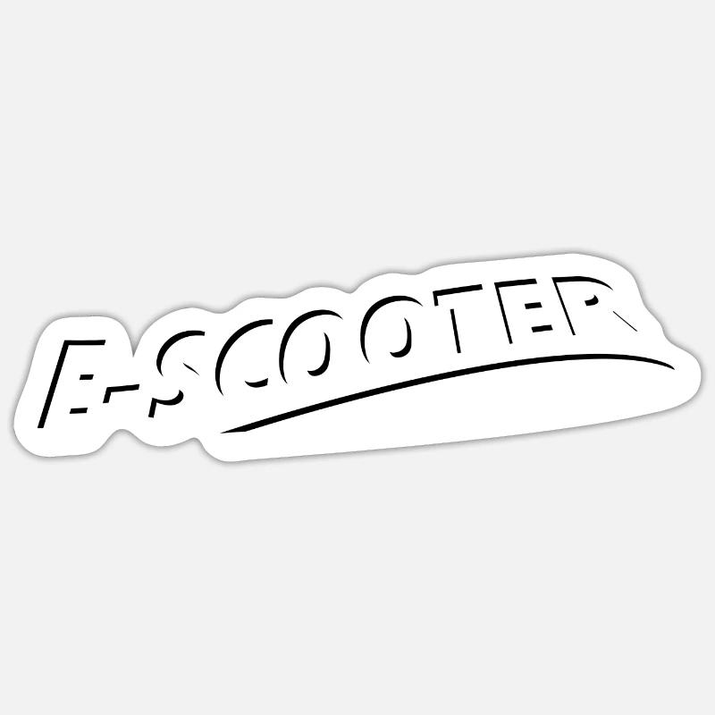 E-Scooter E-Roller Scooter Sticker taille S (10 x 10 cm)