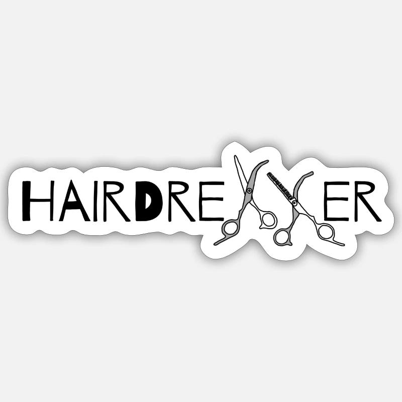 Coiffeur Sticker taille S (10 x 10 cm)