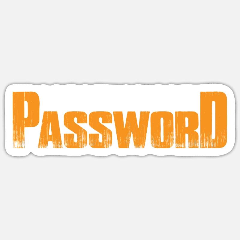 I Know Your Password 7 Sticker Größe S (10 x 10 cm)