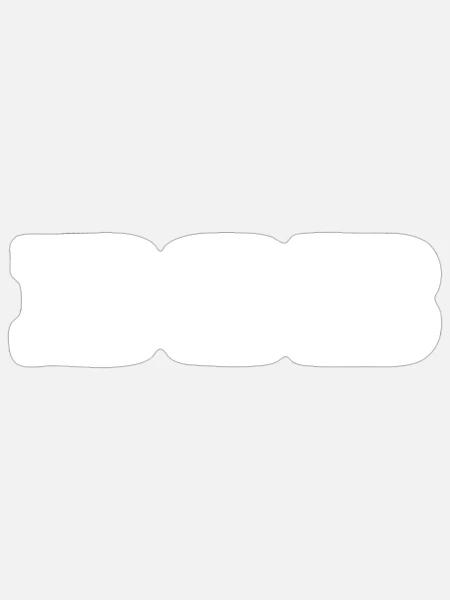 Bob - Bobsport - Bobfahrer - Bobbahn - Sticker Größe S (10 x 10 cm) - Mattweiß