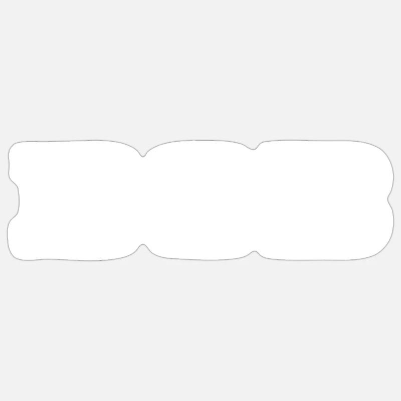 Bob - Bobsport - Bobfahrer - Bobbahn - Sticker Größe S (10 x 10 cm) - Mattweiß