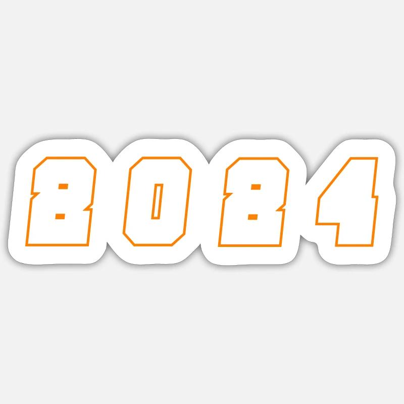 Numéro de l’année 2024 - Sticker taille S (10 x 10 cm) - blanc mat