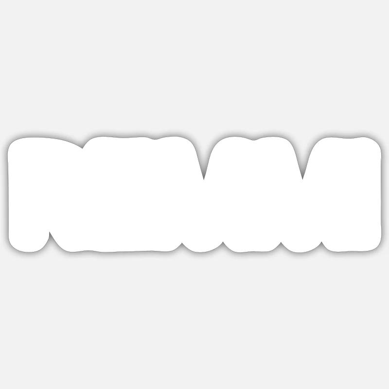 REMMI | Remmi-Demmi | Partnerlook - Sticker Größe S (10 x 10 cm) - Mattweiß