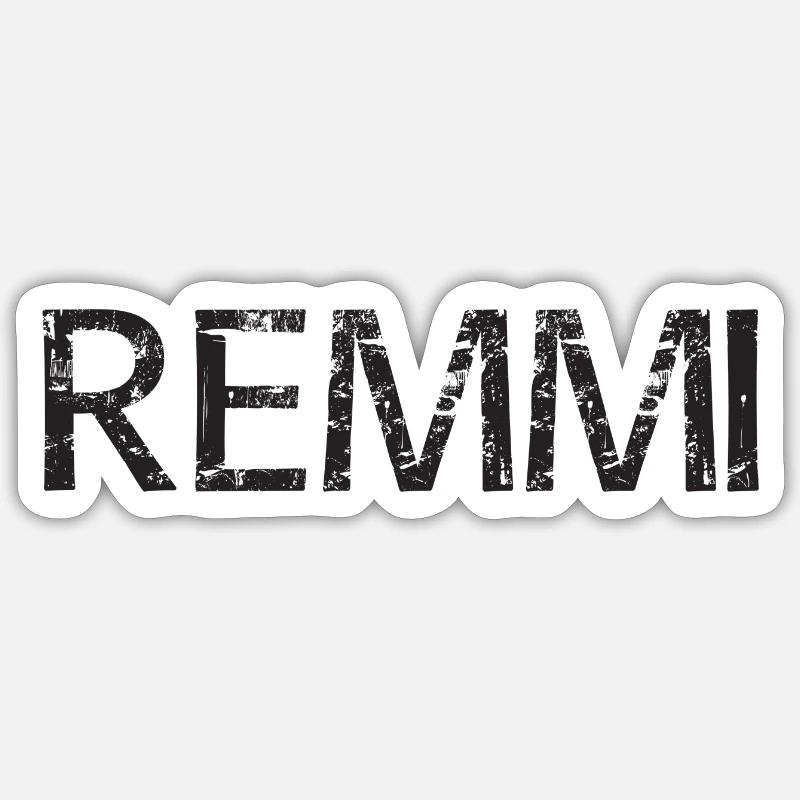 REMMI | Remmi-Demmi | Partnerlook - Sticker Größe S (10 x 10 cm) - Mattweiß