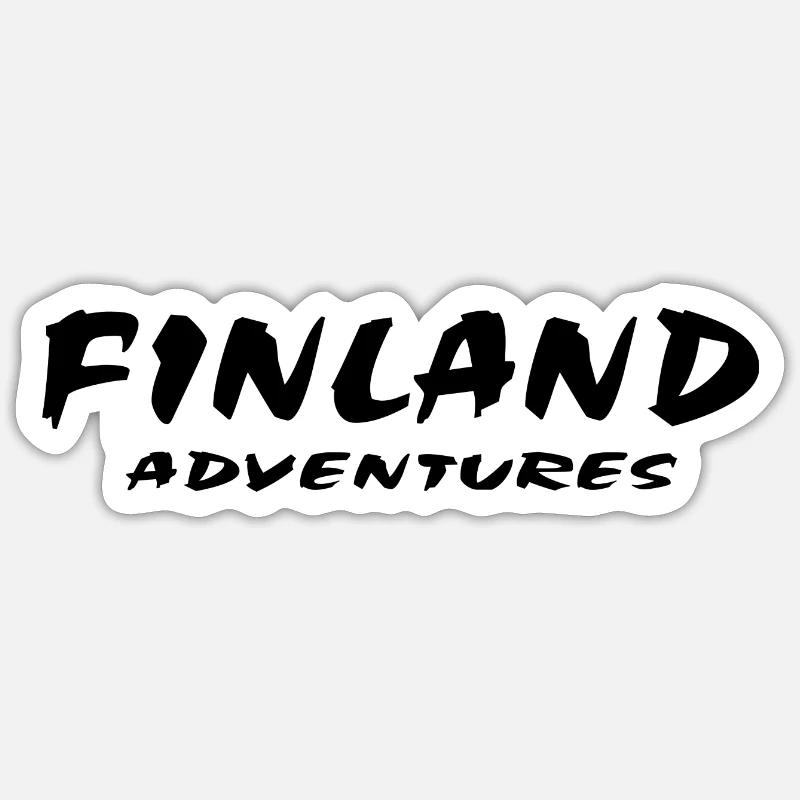 Finlande - Sticker taille S (10 x 10 cm) - blanc mat