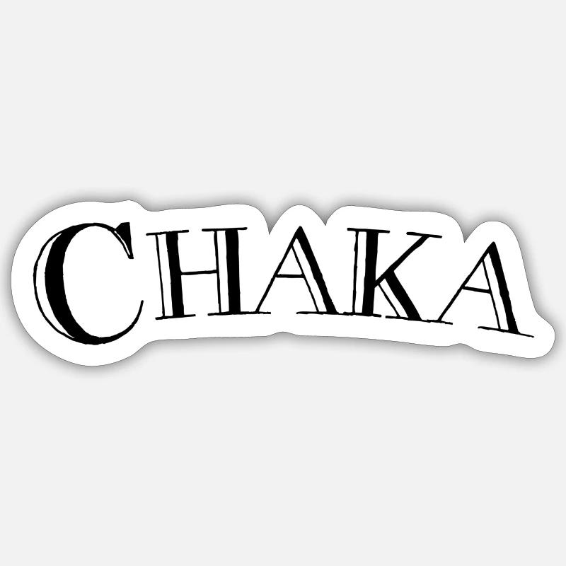 Chaka - Sticker size S (10 x 10 cm) - white matte