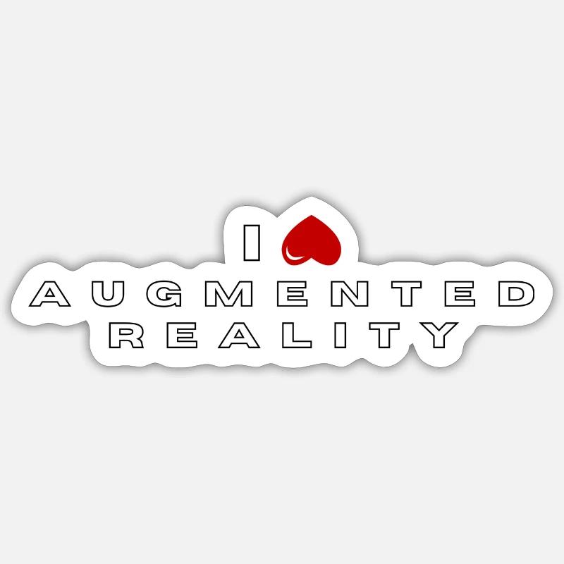 I hate Augmented Reality Sticker size S (10 x 10 cm)