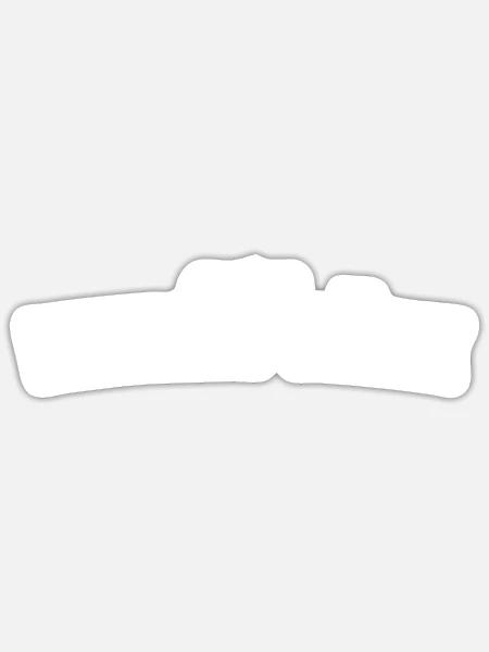 Woizefräse - Sticker Größe S (10 x 10 cm) - Mattweiß