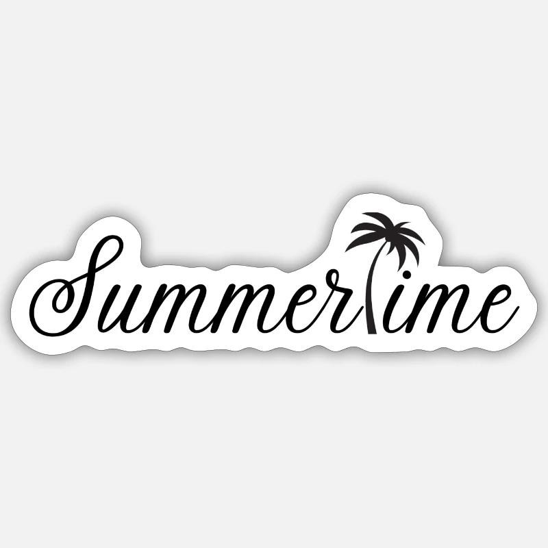 Summertime Sticker Größe S (10 x 10 cm)