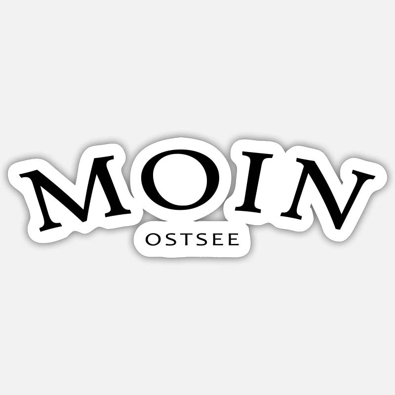 Moin Ostsee Sticker Größe S (10 x 10 cm)