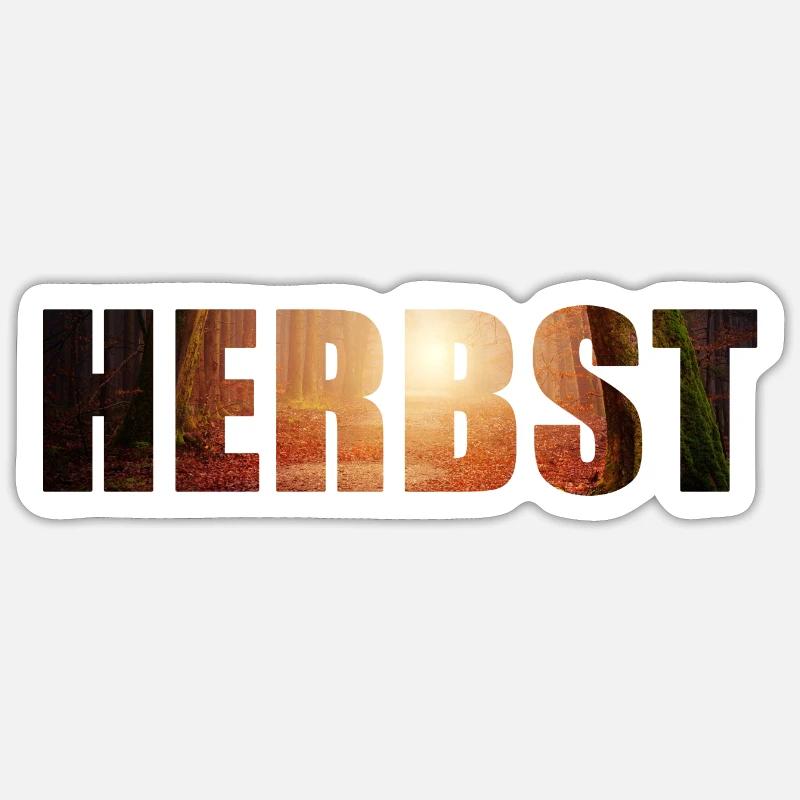 Herbst Sticker Größe S (10 x 10 cm)