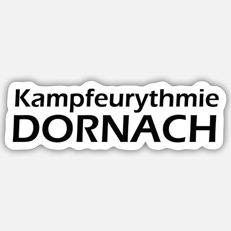 kampfEurythmie dornach schwarz - Sticker Größe S (10 x 10 cm) - Mattweiß